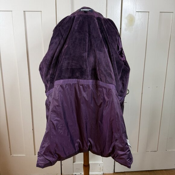 Lands End Womens Parka Size 2X Purple Full Zip Hooded (missing faux fur) Gorp - Picture 6 of 10